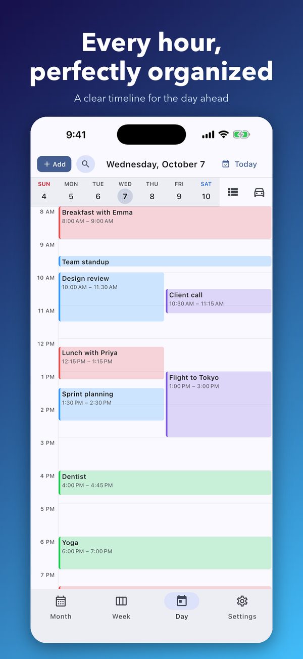 Day timeline